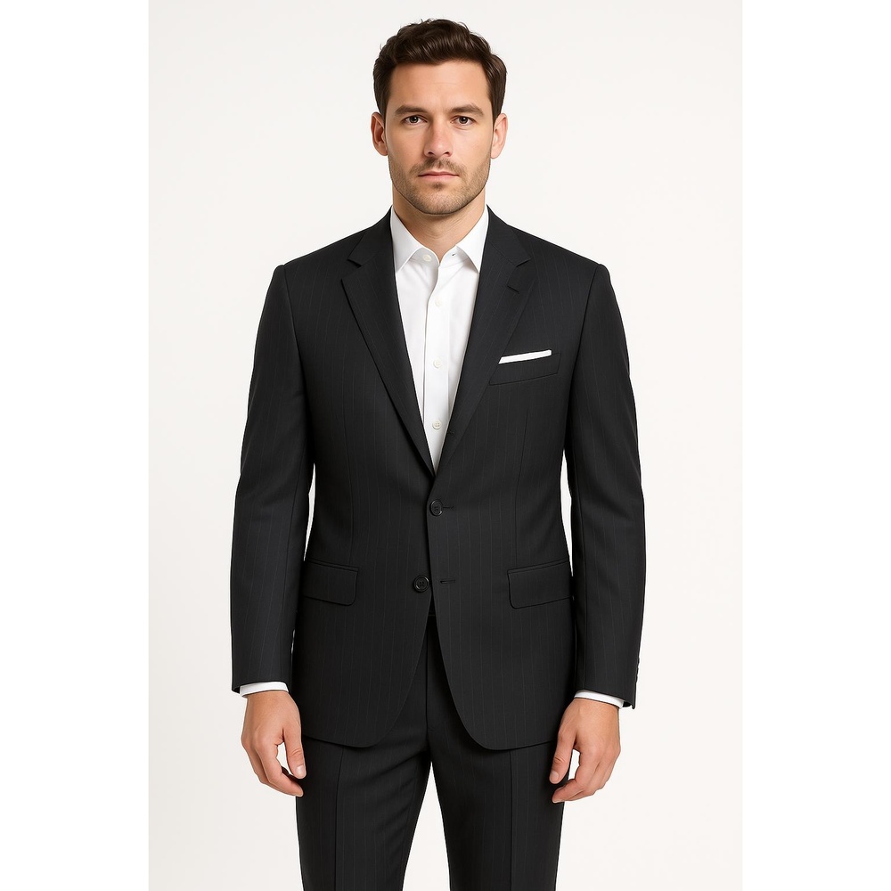 Broletto Virgin Wool Subtle Pinstripe Sport Jacket Size 38R